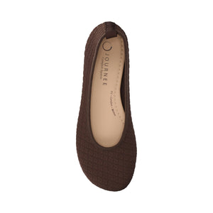 ARIA KNIT FLATS - Chocolate