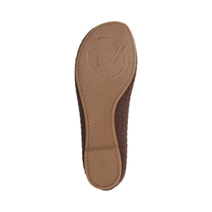 ARIA KNIT FLATS - Chocolate