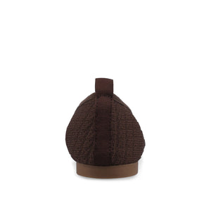 ARIA KNIT FLATS - Chocolate