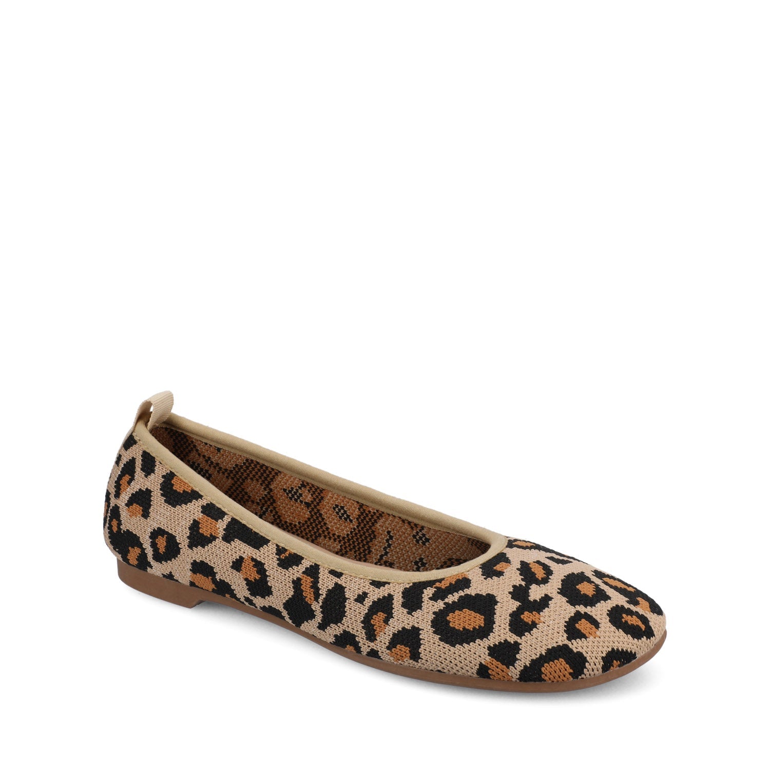 ARIA KNIT FLATS - Leopard