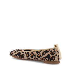 ARIA KNIT FLATS - Leopard