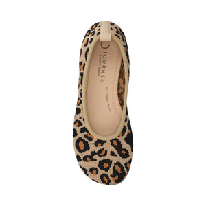 ARIA KNIT FLATS - Leopard