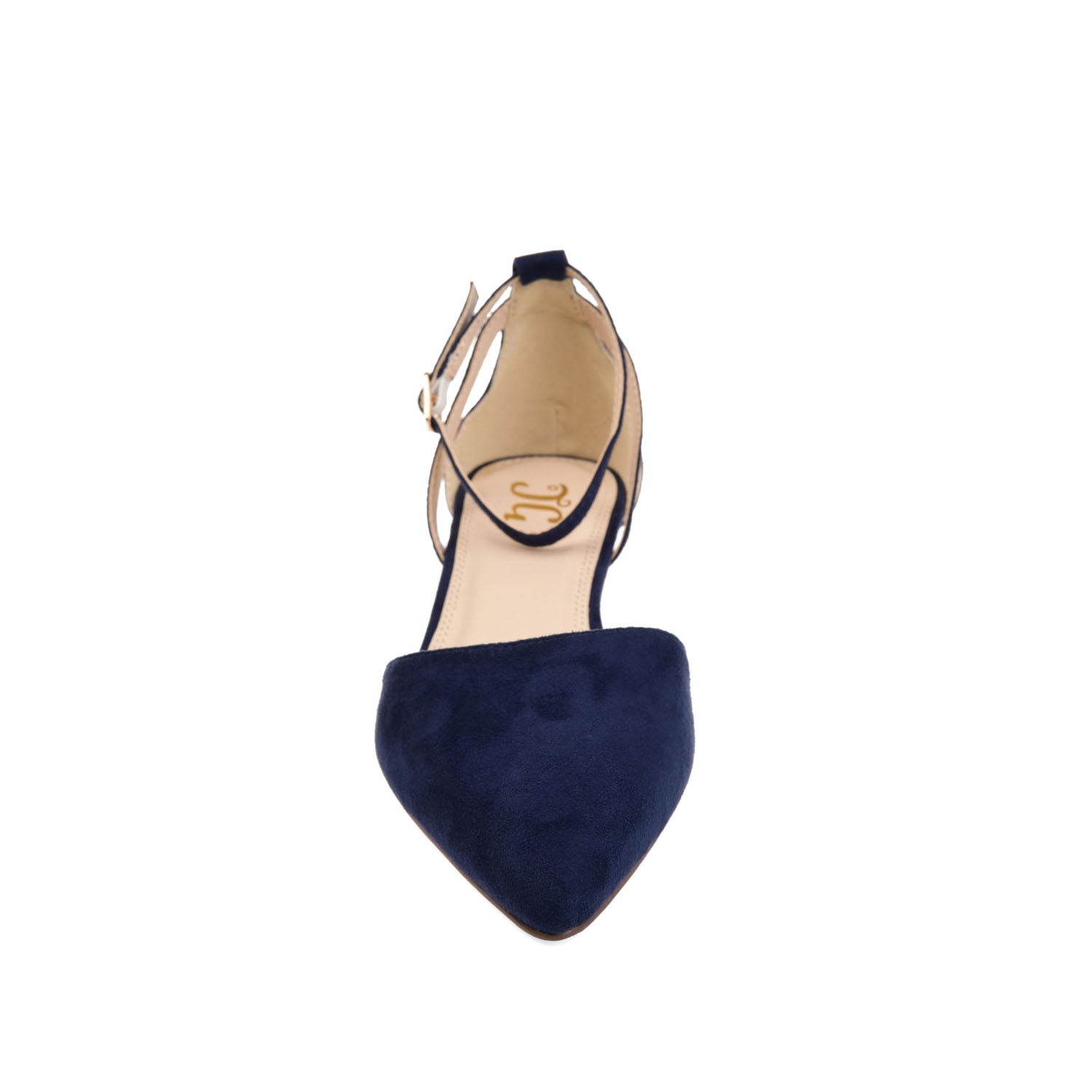 ARKIE D'ORSAY WEDGE HEELS IN FAUX SUEDE - Blue