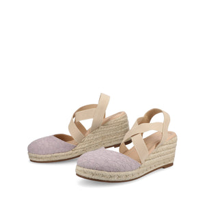 ASHLEE ESPADRILLE WEDGE SANDALS IN WIDE - Lilac