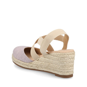 ASHLEE ESPADRILLE WEDGE SANDALS IN WIDE - Lilac