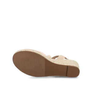 ASHLEE ESPADRILLE WEDGE SANDALS IN WIDE - Pink