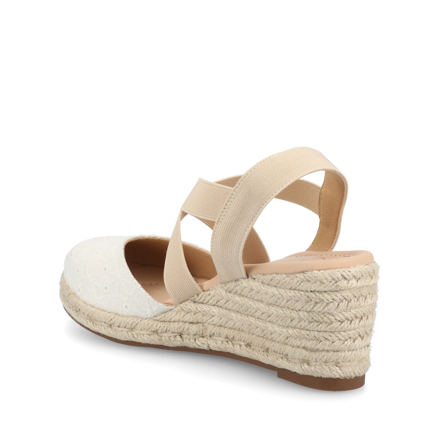 ASHLEE ESPADRILLE WEDGE SANDALS - White