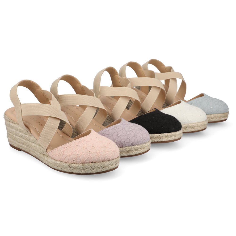 ASHLEE ESPADRILLE WEDGE SANDALS IN WIDE