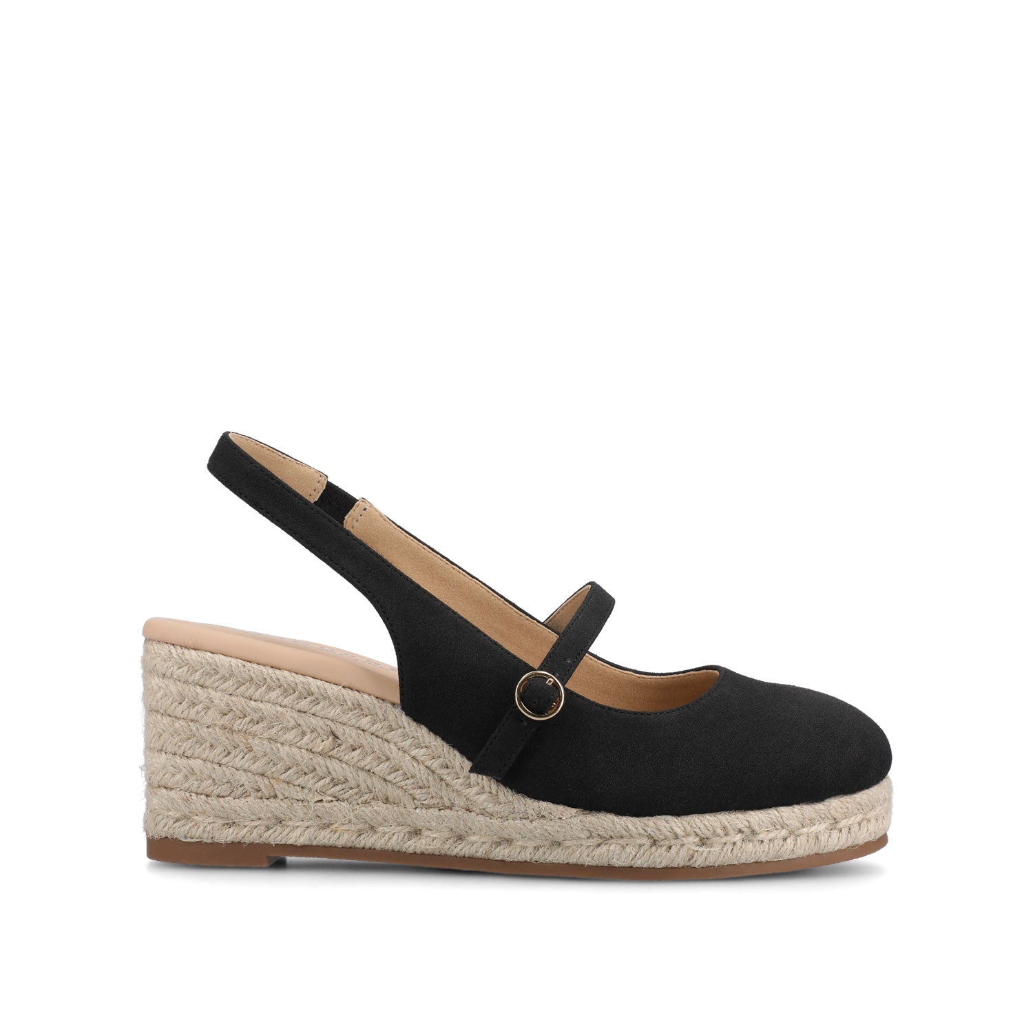 ASMYNA ESPADRILLE WEDGES - Black