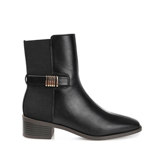 AUBRIE SQUARE TOE BOOTIES IN FAUX LEATHER