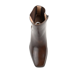 AUBRIE SQUARE TOE BOOTIES IN WIDE - Brown