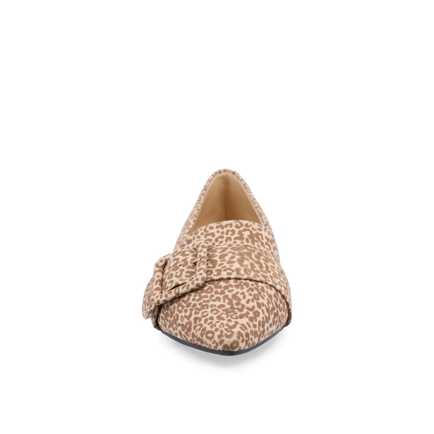 AUDREY LOAFER FLATS IN FAUX SUEDE - Animal Faux