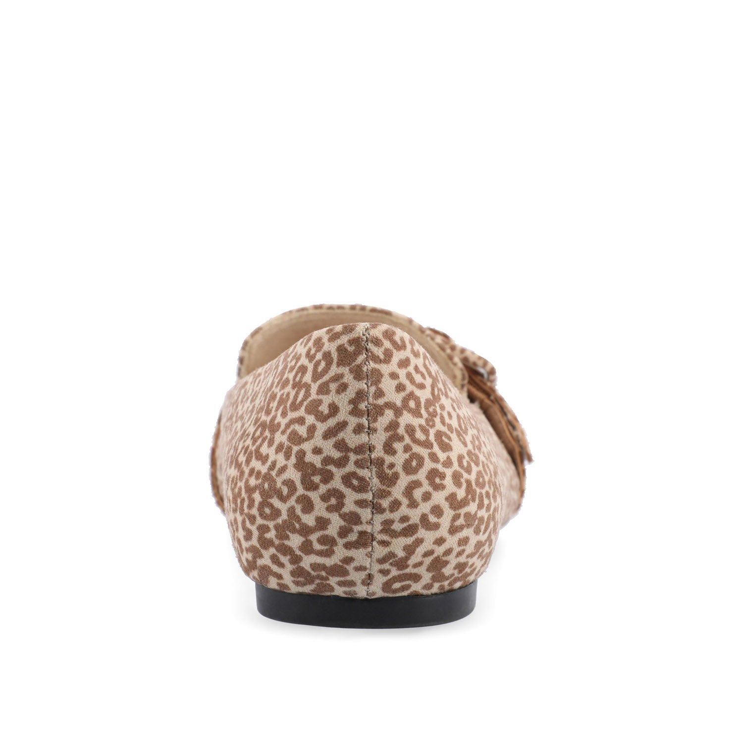 AUDREY LOAFER FLATS IN FAUX SUEDE - Animal Faux