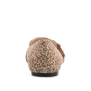 AUDREY LOAFER FLATS IN FAUX SUEDE - Animal Faux