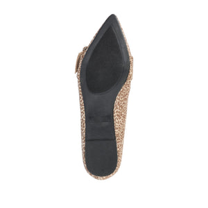 AUDREY LOAFER FLATS IN FAUX SUEDE - Animal Faux