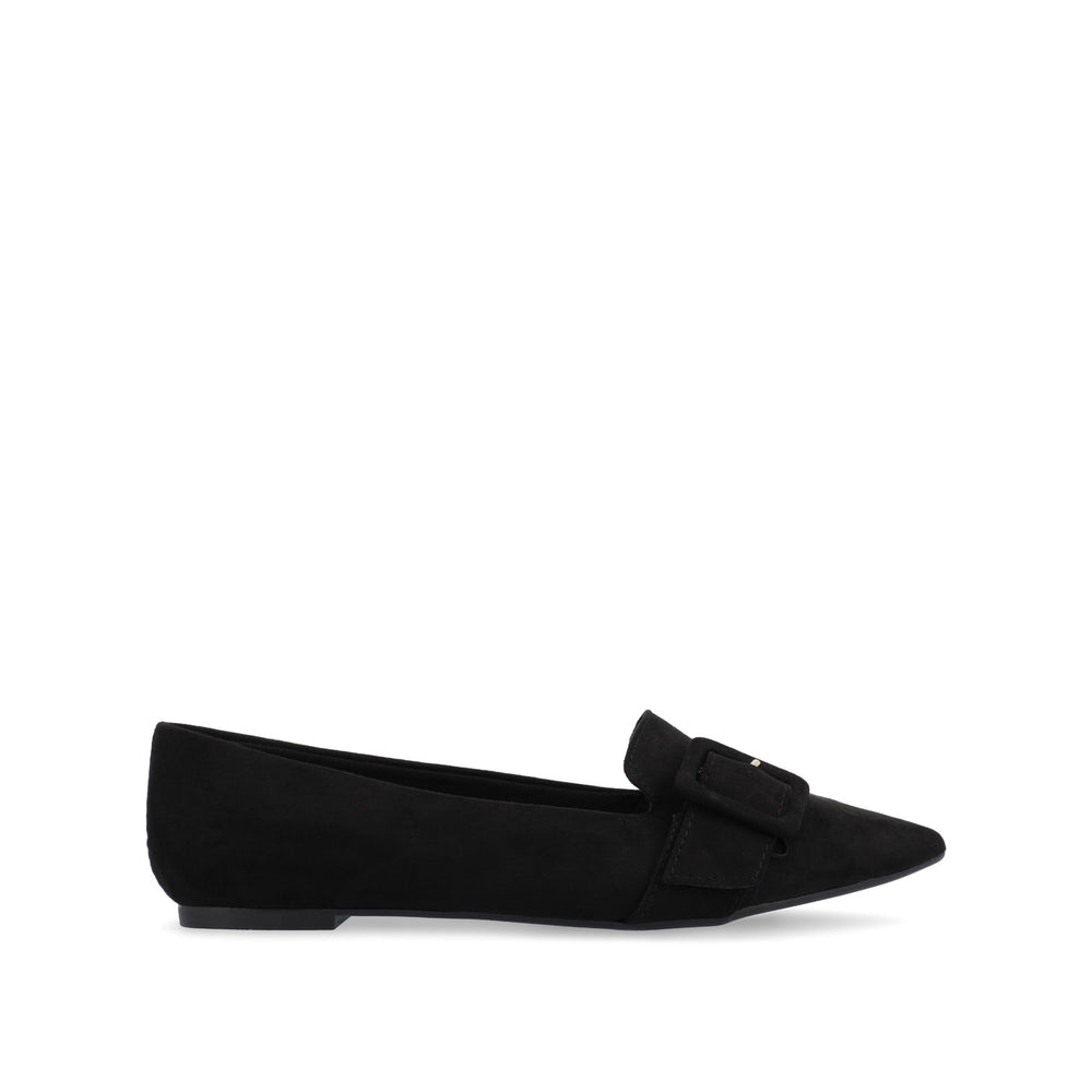 AUDREY LOAFER FLATS IN FAUX SUEDE