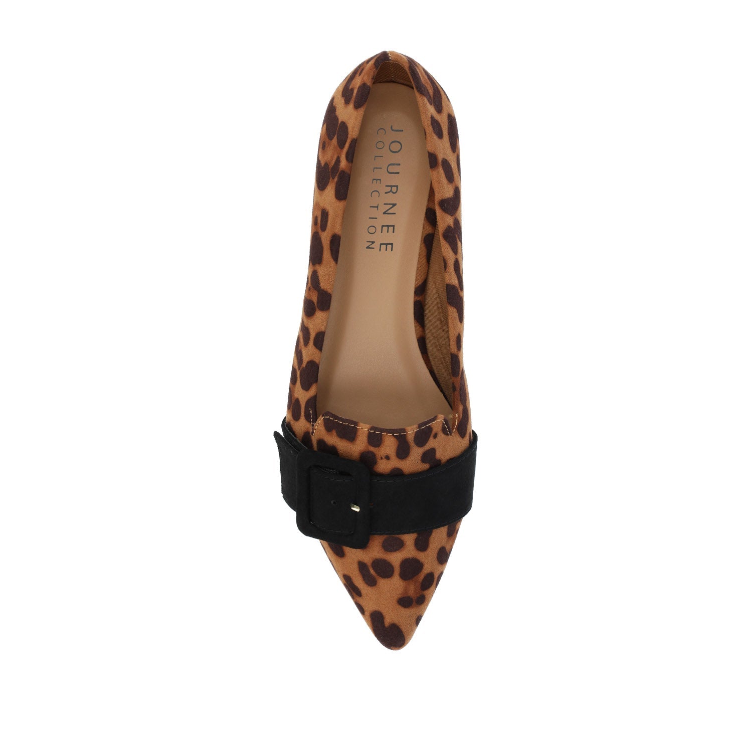 AUDREY LOAFER FLATS IN FAUX SUEDE - Leopard Faux