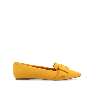 AUDREY LOAFER FLATS IN FAUX SUEDE