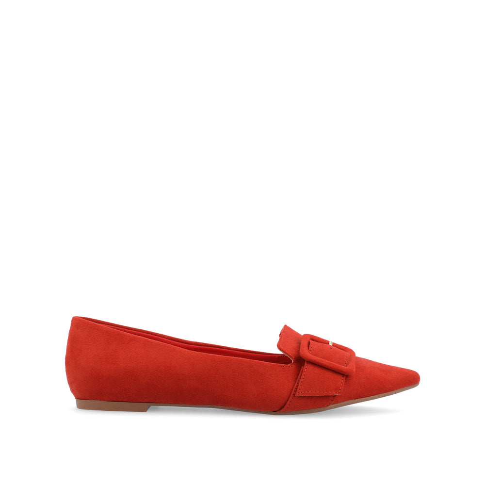 AUDREY LOAFER FLATS IN FAUX SUEDE