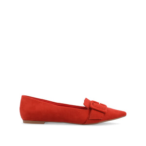 AUDREY LOAFER FLATS IN FAUX SUEDE