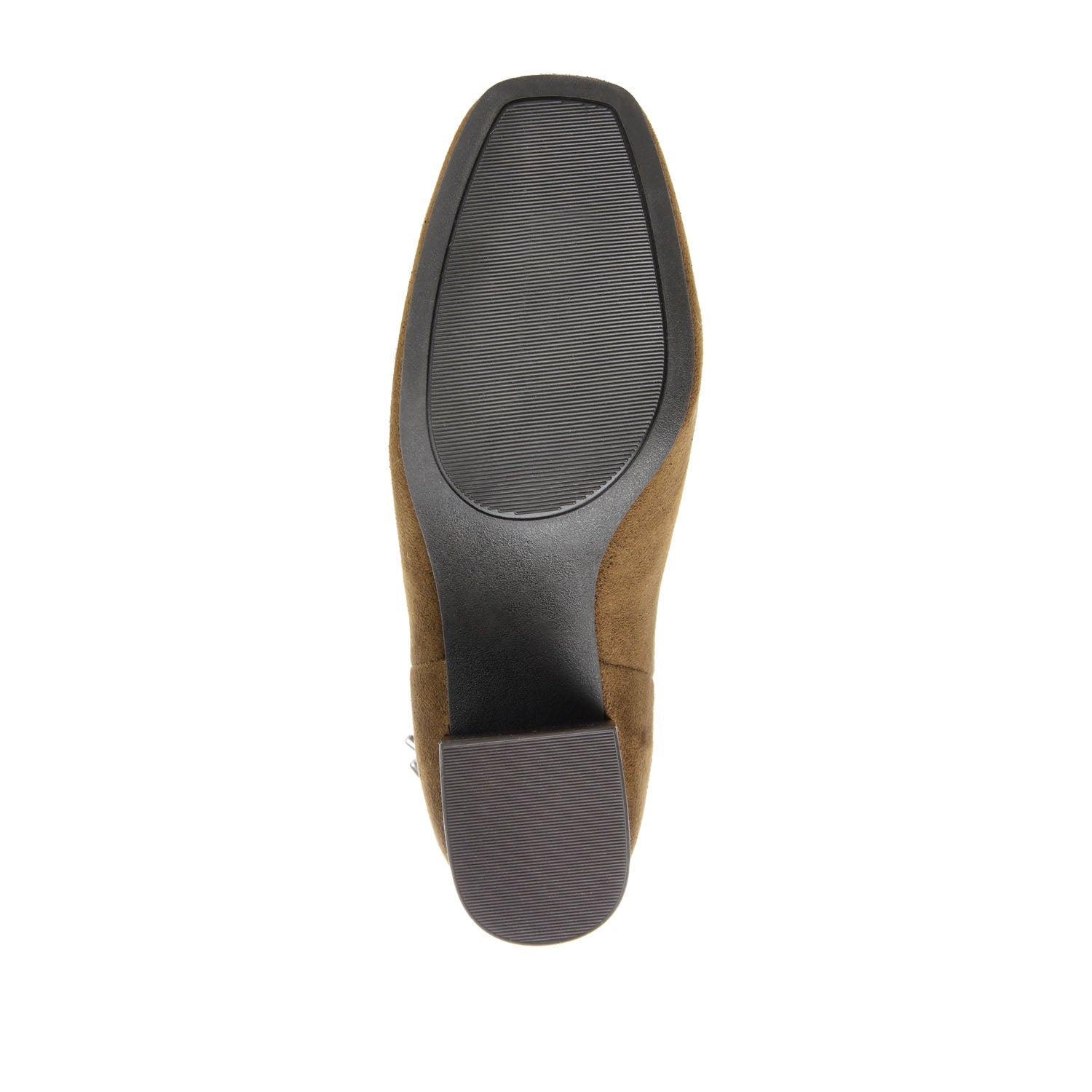 AUDRINA BLOCK HEELED BOOTIES IN VEGAN LEATHER - Olive