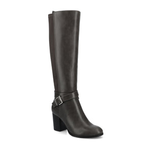 AVALONN KNEE HIGH DRESS BOOTS - Charcoal