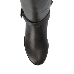AVALONN KNEE HIGH DRESS BOOTS - Charcoal