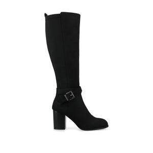 AVALONN KNEE HIGH DRESS BOOTS IN EXTRA WIDE CALF