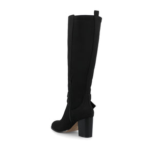 AVALONN KNEE HIGH DRESS BOOTS IN EXTRA WIDE CALF