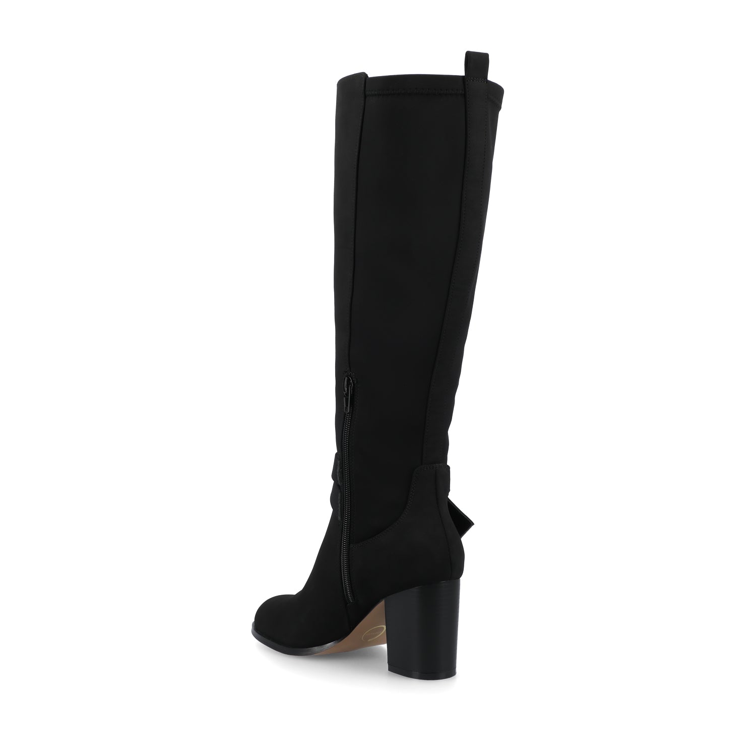 AVALONN KNEE HIGH DRESS BOOTS IN EXTRA WIDE CALF - Black Suede