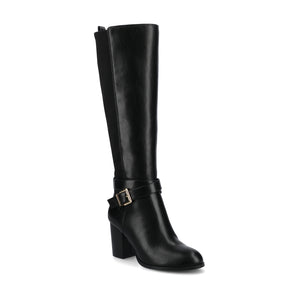 AVALONN KNEE HIGH DRESS BOOTS IN EXTRA WIDE CALF