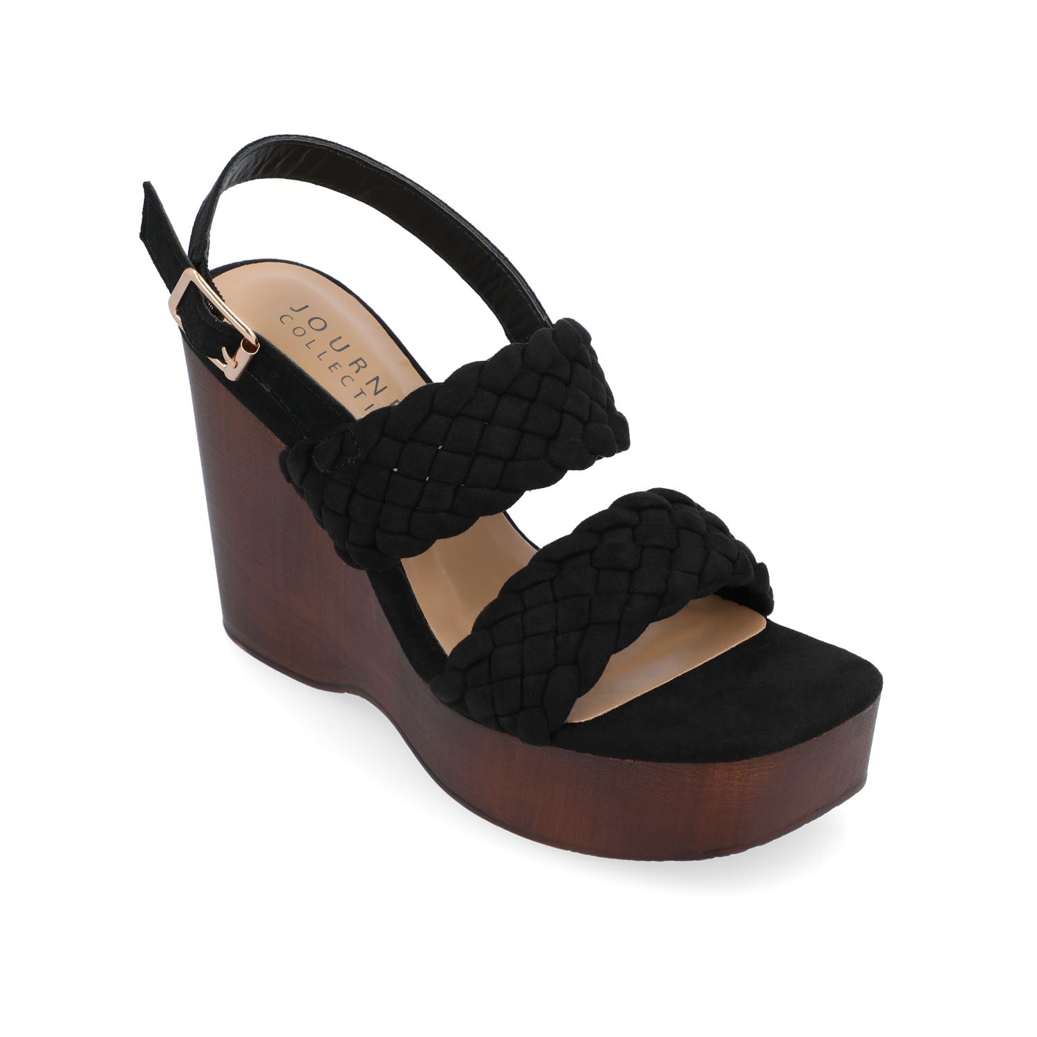 AYVEE HEELED SANDALS IN VEGAN LEATHER - Black