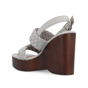 AYVEE HEELED SANDALS IN VEGAN LEATHER - Grey