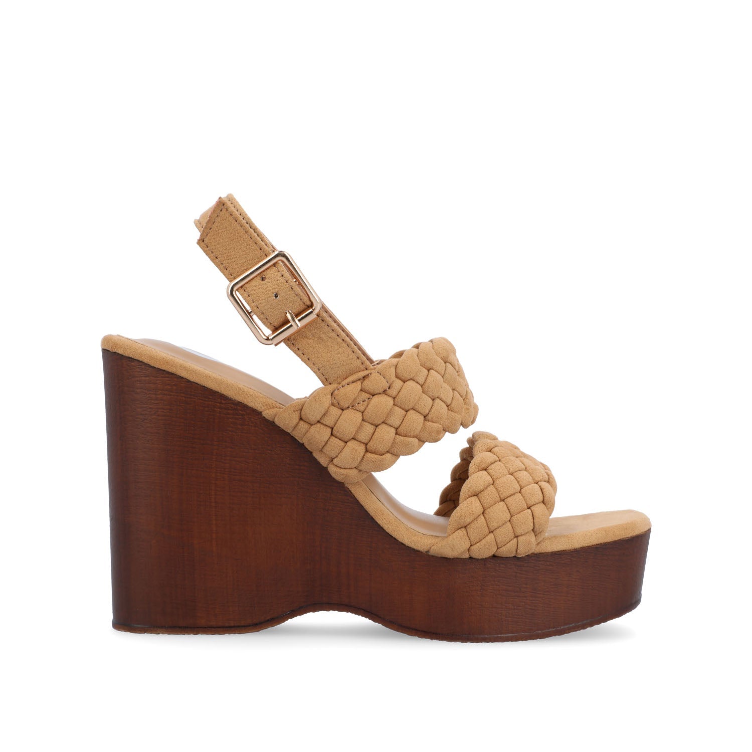 AYVEE HEELED SANDALS IN VEGAN LEATHER - Tan