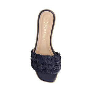 AZALEA SLIP ON SANDALS - Navy