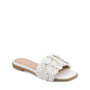 AZALEA SLIP ON SANDALS - White