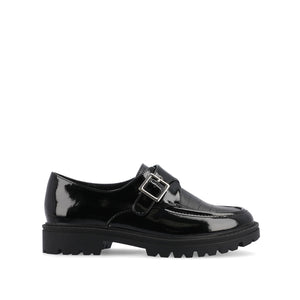 AZULA OXFORD FLATS IN VEGAN LEATHER - Black