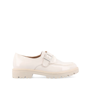 AZULA OXFORD FLATS IN FAUX LEATHER