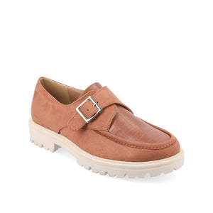 AZULA OXFORD FLATS IN VEGAN LEATHER - Tan