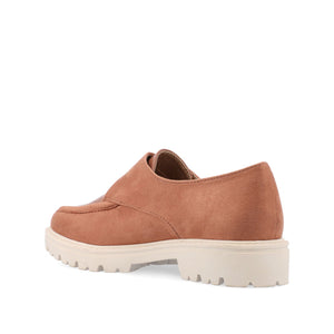 AZULA OXFORD FLATS IN VEGAN LEATHER - Tan