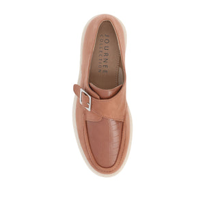 AZULA OXFORD FLATS IN VEGAN LEATHER - Tan
