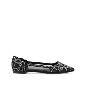 BATAVIA BALLET FLATS IN WIDE - Black Mesh