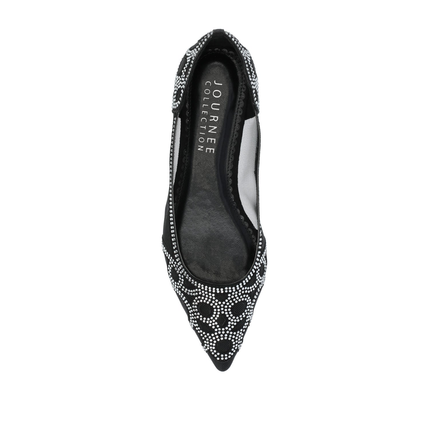 BATAVIA BALLET FLATS IN WIDE - Black Mesh