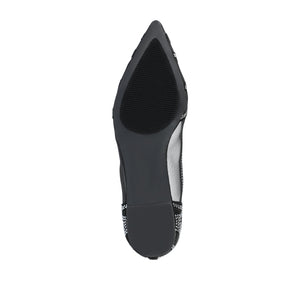 BATAVIA BALLET FLATS IN FAUX SUEDE & MESH - Black Mesh