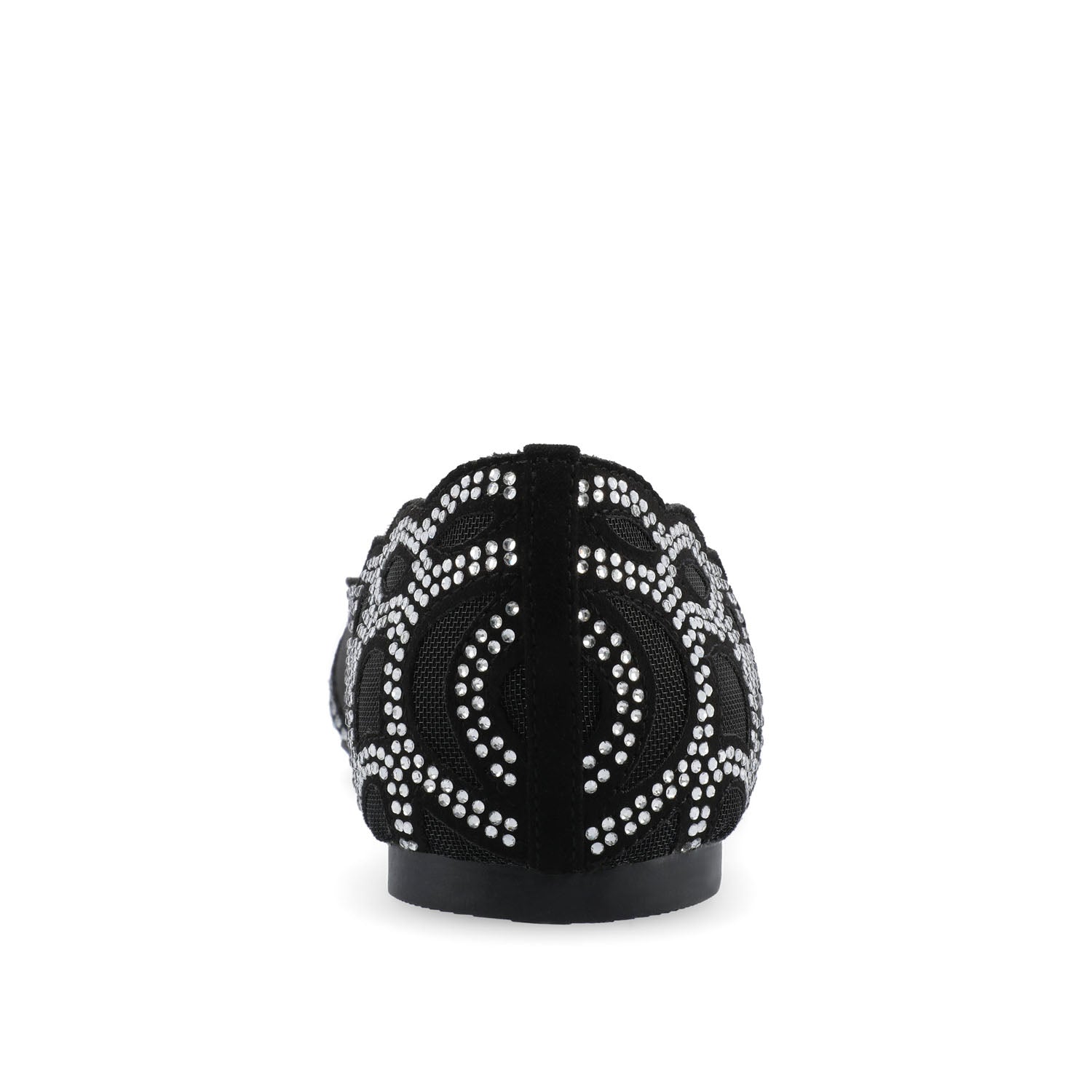 BATAVIA BALLET FLATS IN FAUX SUEDE & MESH - Black Mesh