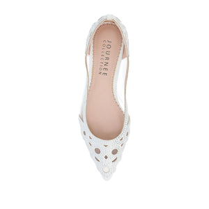 BATAVIA BALLET FLATS IN WIDE - White Mesh
