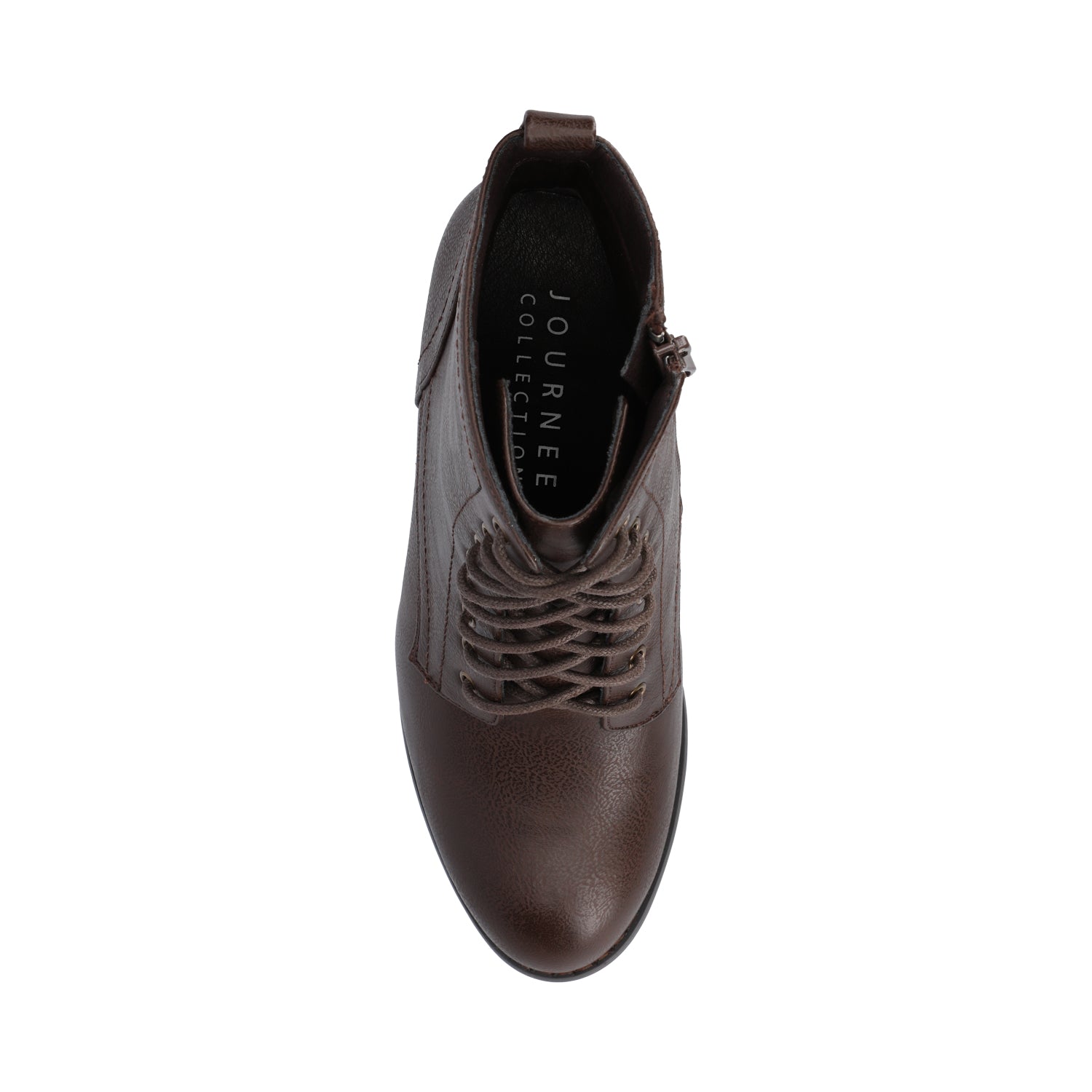 BAYLOR VEGAN LEATHER LACE-UP BOOTIES