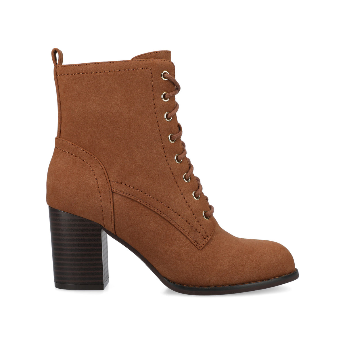 BAYLOR LACE-UP BOOTIES - Chestnut Nubuck