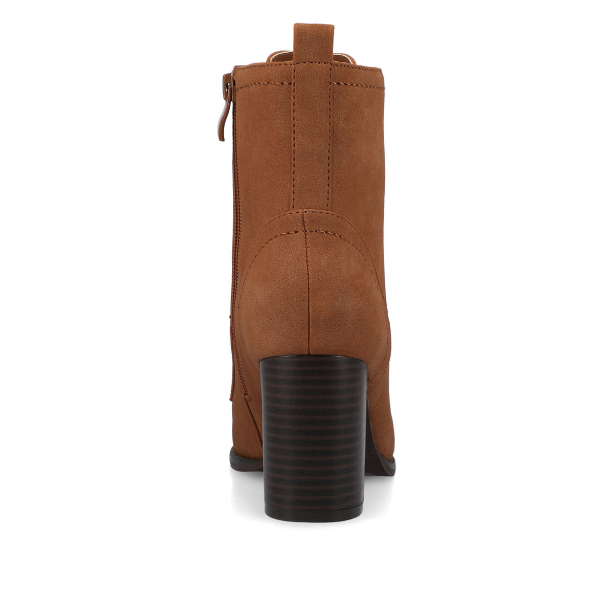 BAYLOR LACE-UP BOOTIES IN WIDE - Chestnut Nubuck