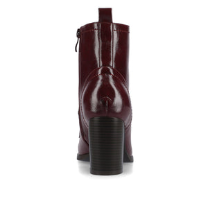 BAYLOR VEGAN LEATHER LACE-UP BOOTIES
